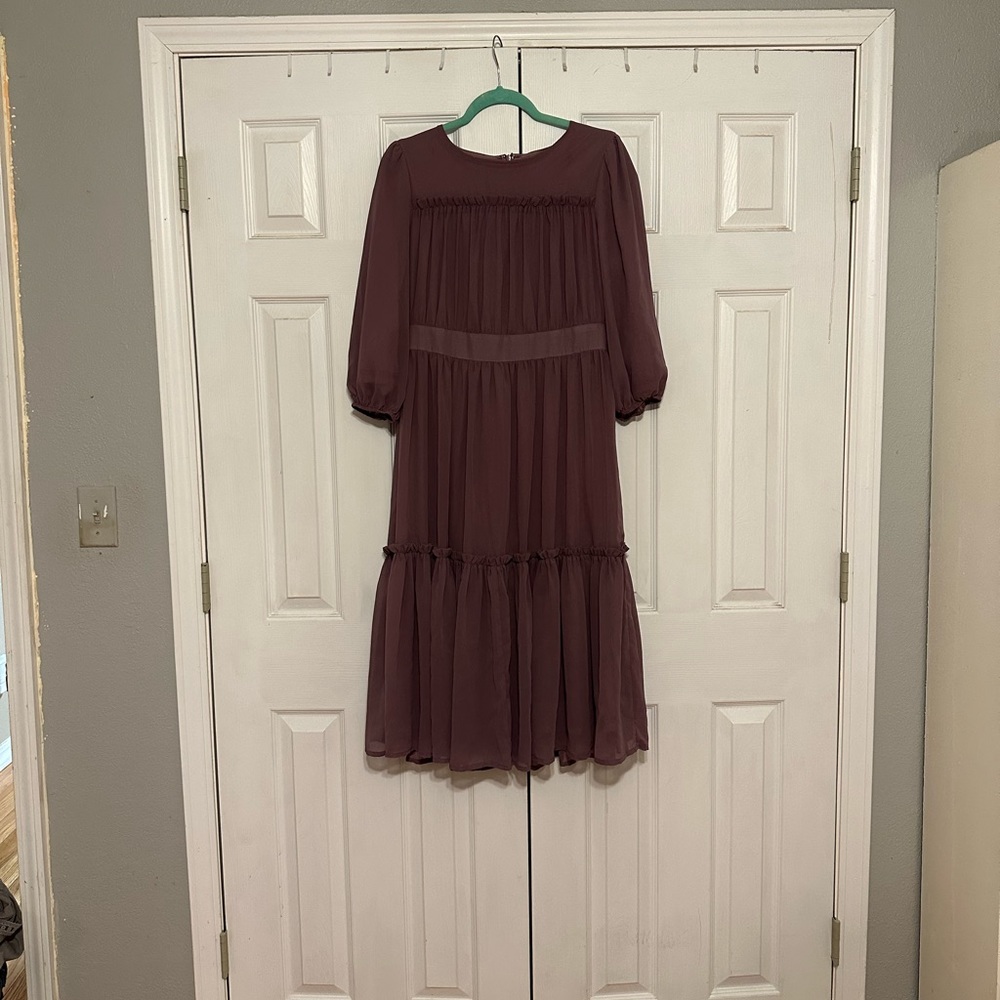 Purple Dainty Jewels Midi dress